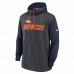 Denver Broncos Men's Nike Heather Charcoal/Navy Surrey Legacy Pullover Hoodie