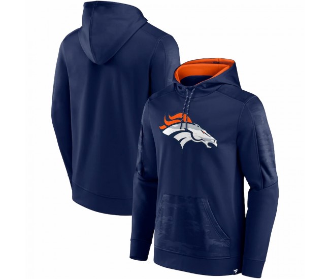 Denver Broncos Men's Fanatics Branded Navy On The Ball Pullover Hoodie