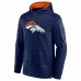 Denver Broncos Men's Fanatics Branded Navy On The Ball Pullover Hoodie