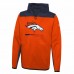 Denver Broncos Men's New Era Orange Combine Authentic Hard Hitter Pullover Hoodie