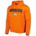 Denver Broncos Men's New Era Orange Combine Authentic Stated Logo Pullover Hoodie