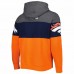 Denver Broncos Men's Starter Heather Gray/Orange Extreme Pullover Hoodie