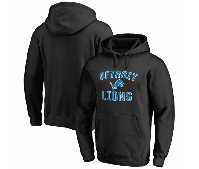 Detroit Lions Men's NFL Pro Line by Fanatics Branded Black Victory Arch Pullover Hoodie