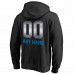 Detroit Lions Men's NFL Pro Line by Fanatics Branded Black Personalized Midnight Mascot Pullover Hoodie