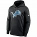 Detroit Lions Men's Nike Black Fan Gear Primary Logo Performance Pullover Hoodie