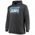 Detroit Lions Men's Fanatics Branded Heathered Charcoal Big & Tall Practice Pullover Hoodie