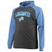 Detroit Lions Men's Fanatics Branded Blue/Heathered Charcoal Big & Tall Lightweight Raglan Pullover Hoodie