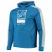 Detroit Lions Men's New Era Blue Combine Authentic Rise Pullover Hoodie