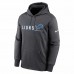 Detroit Lions Men's Nike Anthracite Prime Logo Name Split Pullover Hoodie