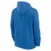 Detroit Lions Men's Nike Blue Surrey Full-Zip Hoodie