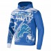 Detroit Lions Men's NFL x Staple Blue All Over Print Pullover Hoodie