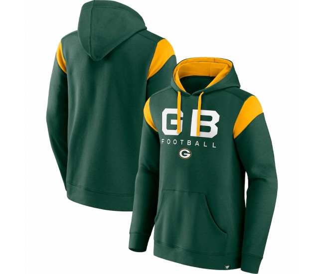 Green Bay Packers Men's Fanatics Branded Green Call The Shot Pullover Hoodie