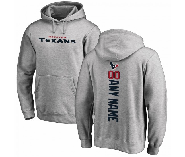 Houston Texans Men's NFL Pro Line by Fanatics Branded Heather Gray Personalized Playmaker Pullover Hoodie