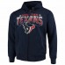 Houston Texans Men's G-III Sports by Carl Banks Navy Perfect Season Full-Zip Hoodie