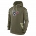 Houston Texans Men's Nike Olive 2022 Salute to Service Therma Performance Pullover Hoodie