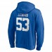 Indianapolis Colts Men's Shaquille Leonard Fanatics Branded Royal Player Icon Name & Number Fitted Pullover Hoodie