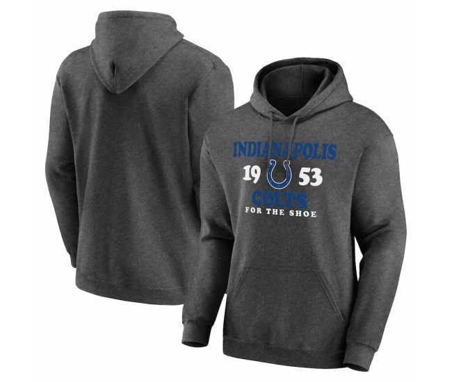 Indianapolis Colts Men's Heathered Charcoal Fierce Competitor Pullover Hoodie