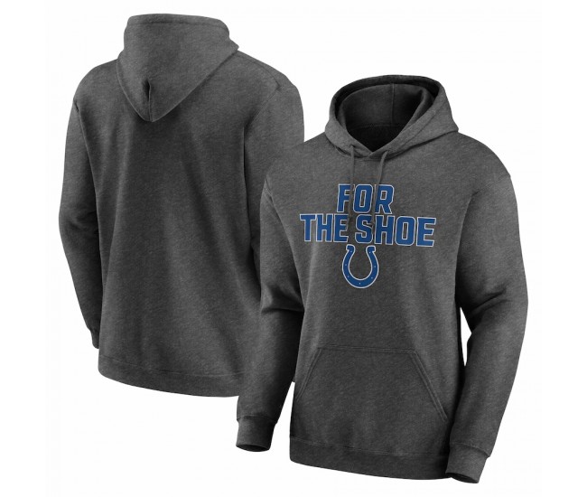 Indianapolis Colts Men's Heathered Charcoal Victory Earned Pullover Hoodie