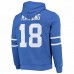 Indianapolis Colts Peyton Manning Men's Mitchell & Ness Royal Retired Player Name & Number Fleece Pullover Hoodie