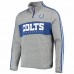 Indianapolis Colts Men's Tommy Hilfiger Heathered Gray Mario Quarter-Zip Jacket