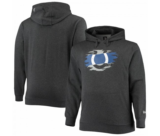 Indianapolis Colts Men's New Era Charcoal Big Tall Primary Logo Pullover Hoodie