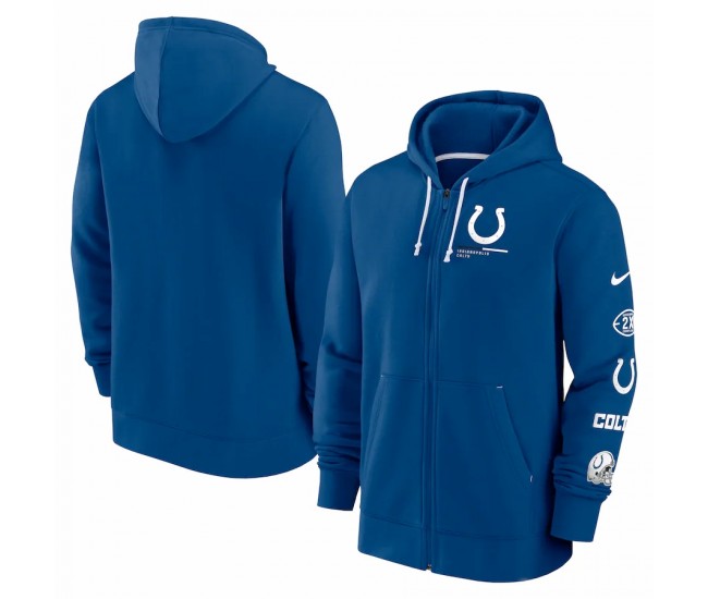 Indianapolis Colts Men's Nike Royal Surrey Full-Zip Hoodie