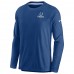 Indianapolis Colts Men's Nike Royal Sideline Lockup Performance Long Sleeve T-Shirt