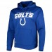 Indianapolis Colts Men's New Era Royal Combine Authentic Huddle Up Pullover Hoodie