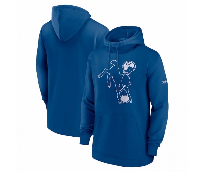 Indianapolis Colts Men's Nike Royal Classic Pullover Hoodie