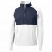 Indianapolis Colts Men's Cutter & Buck White Adapt Eco Knit Hybrid Recycled Quarter-Zip Pullover Top