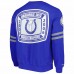 Indianapolis Colts Men's Mitchell & Ness Heather Gray All Over 2.0 Pullover Sweatshirt