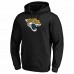 Jacksonville Jaguars Men's Fanatics Branded Black Primary Logo Fitted Pullover Hoodie