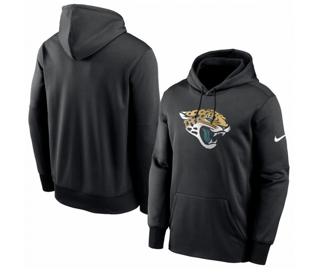 Jacksonville Jaguars Men's Nike Black Fan Gear Primary Logo Therma Performance Pullover Hoodie