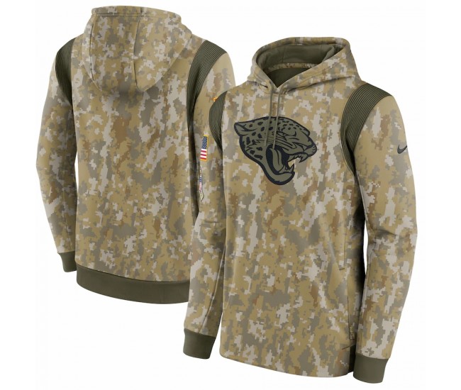 Jacksonville Jaguars Men's Nike Camo 2021 Salute To Service Therma Performance Pullover Hoodie