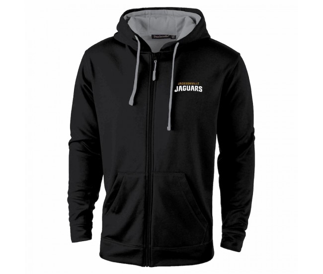 Jacksonville Jaguars Men's Dunbrooke Black/Gray Apprentice Full-Zip Hoodie