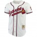 Atlanta Braves Chipper Jones Men's Mitchell & Ness White Authentic Jersey