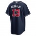 Atlanta Braves Ronald Acuna Jr. Men's Nike Navy Alternate Replica Player Name Jersey