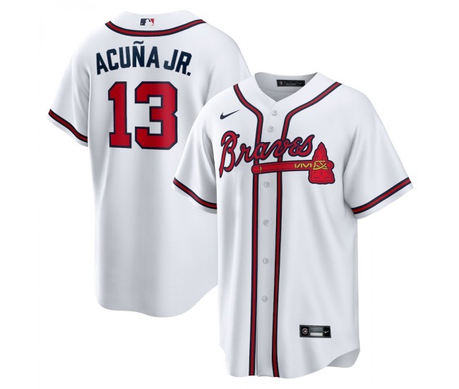 Atlanta Braves Ronald Acuna Jr. Men's Nike White Home Replica Player Name Jersey