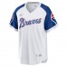 Atlanta Braves Hank Aaron Men's Nike White Home Cooperstown Collection Player Jersey