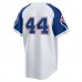 Atlanta Braves Hank Aaron Men's Nike White Home Cooperstown Collection Player Jersey