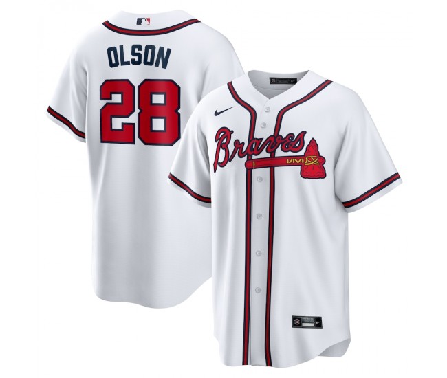 Atlanta Braves Matt Olson Men's Nike White Home Replica Player Jersey