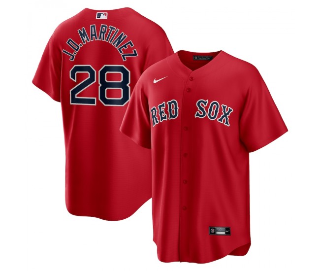 Boston Red Sox J.D. Martinez Men's Nike Red Alternate Replica Player Name Jersey