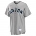 Boston Red Sox Carl Yastrzemski Men's Nike Gray Road Cooperstown Collection Player Jersey