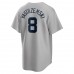 Boston Red Sox Carl Yastrzemski Men's Nike Gray Road Cooperstown Collection Player Jersey