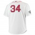 Boston Red Sox David Ortiz Men's Mitchell & Ness White Big & Tall Home Authentic Player Jersey