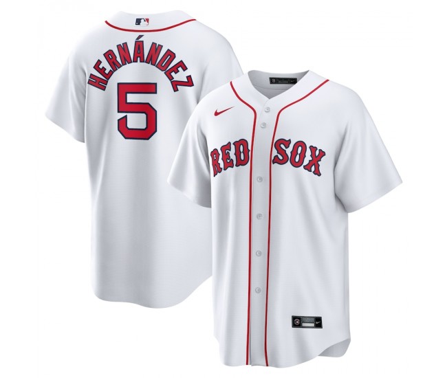 Boston Red Sox Enrique Hernandez Men's Nike White Home Official Replica Player Jersey