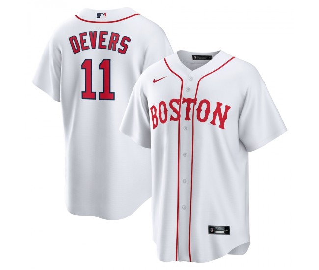 Boston Red Sox Rafael Devers Men's Nike White 2021 Patriots' Day Official Replica Player Jersey