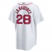 Boston Red Sox J.D. Martinez Men's Nike White 2021 Patriots' Day Official Replica Player Jersey