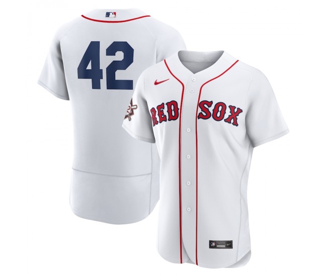 Boston Red Sox Jackie Robinson Men's Nike White Authentic Player Jersey