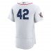 Boston Red Sox Jackie Robinson Men's Nike White Authentic Player Jersey